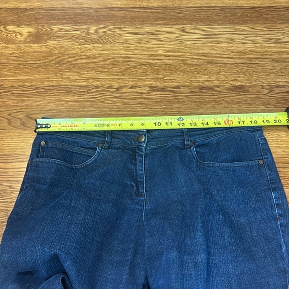 Eileen Fisher Straight Leg Stretchy Cotton Jeans Size Large - Picture 7 of 12